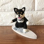 215mana様専用　ちびころ黒柴ちゃん『サーフィン大好き』羊毛フェルト
