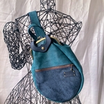 『idさまオーダー品』牛革 プエブロがまぐちボディバッグ　