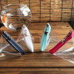 透明☆星のチャームの丈夫な三角ポーチ（受注製作）