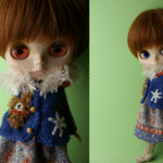 ★ブルー・雪の結晶柄・セット★くま太郎・ブライス洋服