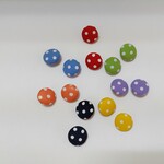 AQ-7 カラフルボタンくるみちゃんドット7色×2個=14個　350円