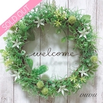 *･ﾟグリーンベリーの癒されwelcomeリース