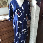 浴衣地カシュクールワンピース