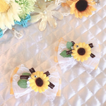 ワンコ用バレッタ♡Summer came⋈*｡ﾟひまわりNO.3