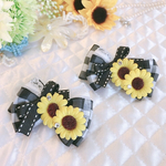 ワンコ用バレッタ♡Summer came⋈*｡ﾟひまわりNO.4ラージ