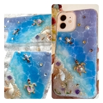 iPhoneケース iPhone13 pro など 海からのプレゼント iPhoneケース クリアケース SWAROVSKI 幸運守り神ホヌのオルゴナイト iPhone12シリーズ全対応 