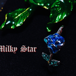 一輪の薔薇リング《青》