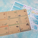 宛名シール(海の生き物達)
