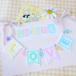 お名前刺繍ガーランド❤︎パステル