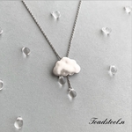 ノスタルジックな空からのしずく 【雲】ネックレス