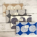 ★SALE★ サークルフラワー 　Lぺたんこ ポーチ