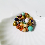 Beads Reunion 13　ビーズ刺繍ブローチ