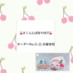 🍒さくらんぼ狩りSET🍒オーダーNo.①.②.⑥様専用