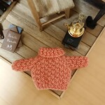 タートルセーター【ポコポコ・ピンクグレープフルーツ】（オビツ11、ねんどろいどどーる用）