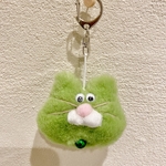 メロン色猫さんキーホルダー