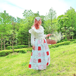 "Countryside" パッチワークハーフエプロン
