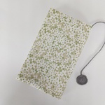 新書本　リバティプリント使用　ブックカバー　*　ペタル・ウィッシュ  Petal Wish