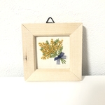 ミモザ  壁掛け&スタンド　刺繍フレーム