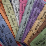 味紙　ヴィンテージ　BINGO　PARTICIPATION　１２０枚　（１０色×１２枚）　ラッピング、コラージュなどに