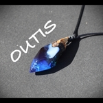 ウッドレジンペンダント【深海】