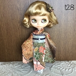 No.128 アイシードール　ネオブライスりかちゃん振袖　枝花梅　しぼり