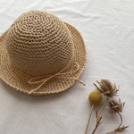 洗える&折りたためる　ナチュラルサマーハット　麦わら帽子