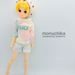 リカちゃんの服（ルームウェア上下＆カチューム）