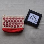 こぎん刺しポーチ　『梅の花』