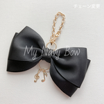 大人可愛いリボンのバッグチャーム(ミュージックチャーム)