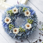 ブルーライム の フラワー リース