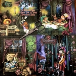 (再販×12)ハロウィンアリスのデザインペーパーK＊紙モノ＊コラージュ素材＊コラージュペーパー