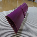 ご注文品です。他の方のご購入はお控え下さい。革のペンケース　紫がかったピンク