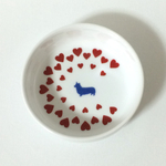 【名入れ】【受注製作】☆コーギー☆ハートいっぱい☆フードボウル☆お茶碗☆