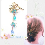 ヘアアクセサリー < 青色彩 >