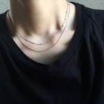 【再販】nito 〜 2連デザインチェーンネックレス 〜 (silver)