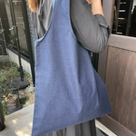 撥水するデニムマルシェバッグ（エコバッグ）