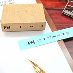 11月の新作✳︎【 PM ：　〜　：　 】オフィス用スタンプ　シフト・時間管理はんこ