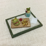 ミニチュア カエルバーガーセット4