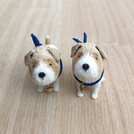 ジャックラッセル　オーダー　ジャッピー A130・A131Peanuts clay dog 
