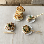 ミニチュア【お好み焼き食べかけ４点セット】（観賞用）