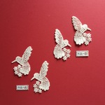 蜂鳥の創作レースのモチーフシリーズ