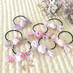 リバティの飴ちゃん ♡ ピンク系　キャンディヘアゴム　リバティ リボンヘアゴム ♡ ゴム付け替え可能♡ カペル クレアオード ベッツィアン キャシー ウィルトシャー フェリシテ