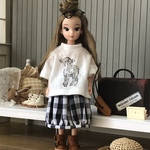 復刻版初代リカちゃん＊バルーンスカート・チェック