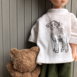 復刻版初代リカちゃん服＊こひつじさんのでっかいTシャツ