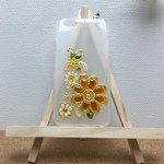 akari501様専用ページ　ぷくぷく・つやつや・お花のスマホケース　galaxyS4　ソフト（TPU)ケース　乳白色