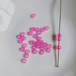 再販無し◆ デッドストック 4mm 30粒 ビーズ　ピンク