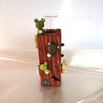 カエルの一輪挿し