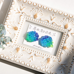 『翠雨滴る垣根』紫陽花ピアス/イヤリング/タックピン