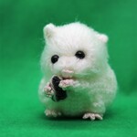あなたのペットをストラップに！（ハムスター白）