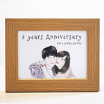 カップル、夫婦似顔絵イラスト　記念日や誕生日の贈り物に